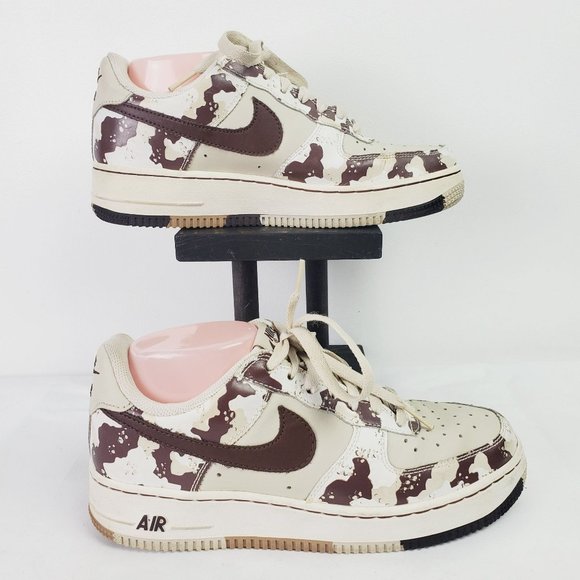 Nike Air Force 1 Low Premium Camo Sneakers Sz 6Y - Picture 3 of 12